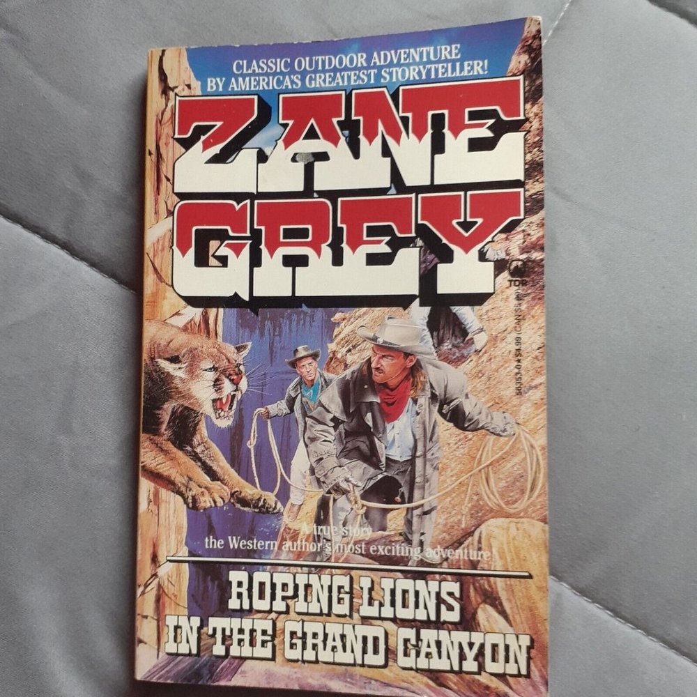 Roping Lions In The Grand Canyon By Zane Grey Vintage 1996 Paperback Book